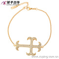 73083 Xuping manufactory charm new trendy personalized 18k gold cross bracelet